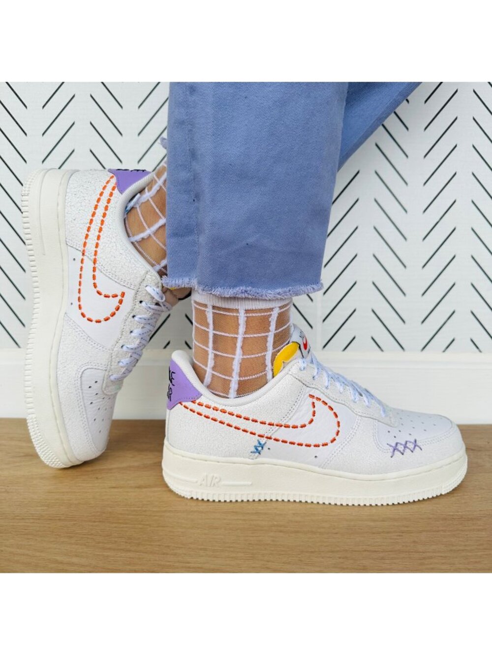 ❤️Nike Air Force 1 '07 SE Low Sz 8.5 Women Retro Shoes Beige Snekear DX2348-100